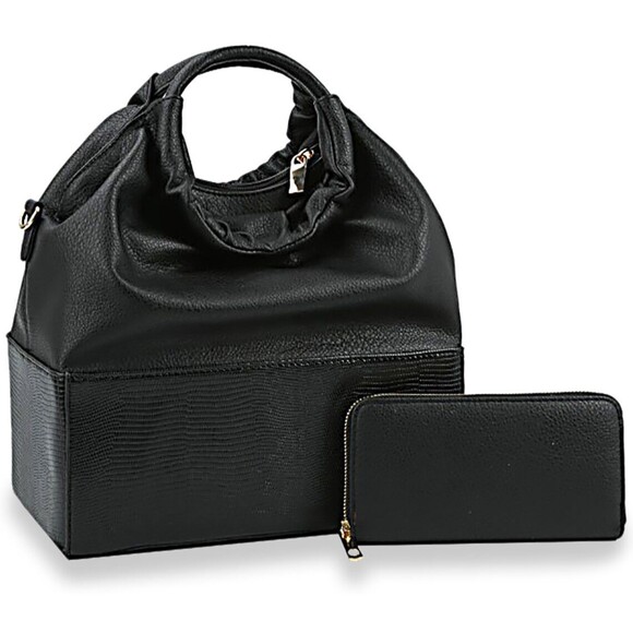 Handbags for Women Fashion Tote Bags  Top Handle Satchel Purse Set 2 pcs - Picture 2 of 2